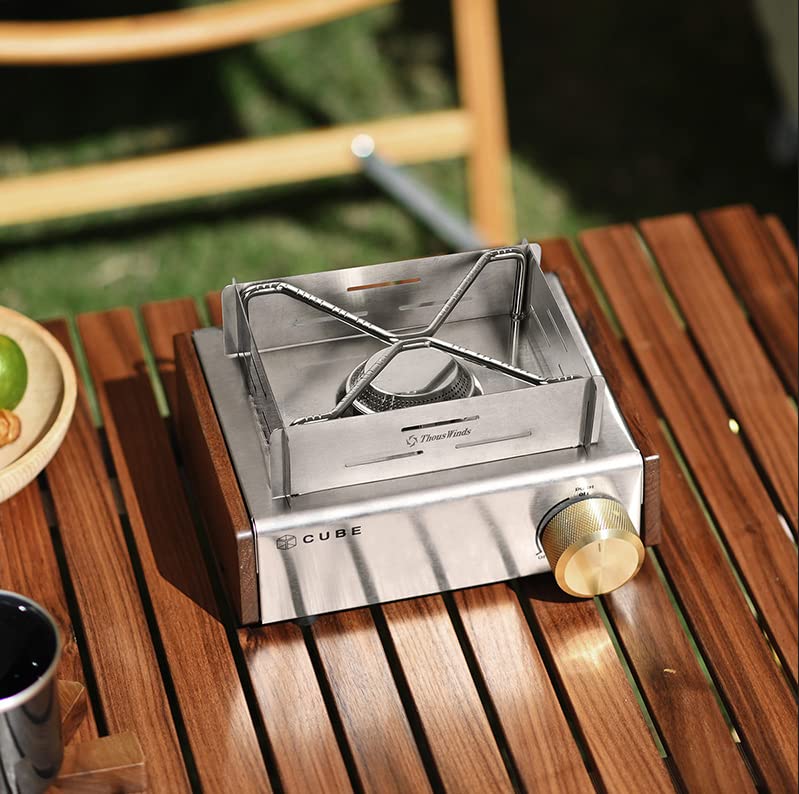 Thous Winds Kovea Cube Windbreak, Compatible with Kovea Cube, for Outdoor Camping, Made of 310S Stainless Steel