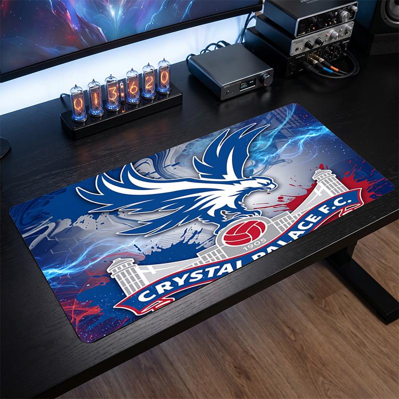 Tappetino Mouse Grande Stampa Calcio Crystal Palace, Tappetino Esteso Antiscivolo per Scrivania da Gioco per Ufficio Casa