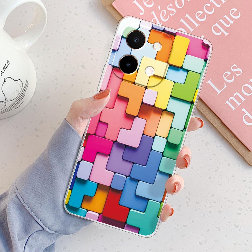 Pour Vivo Y28 5G 4G Coque Pour Vivo Y36i 5G Cover Bumper Résistante aux Chocs Transparente Souple Silicone TPU Étui de Téléphone pour Vivo Y36 Y28 Y36i Fundas
