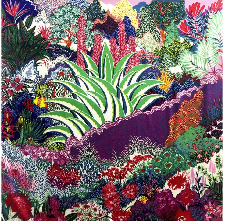 Silk Scarf Women Large Shawls Stoles Cashew Print Square Scarves Echarpes Foulards Femme Wrap Bandanas 130*130CM