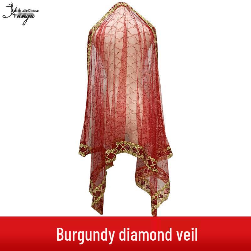 Belly Dance Bollywood Scarf Veil – Women's Hot Stamping Dance Accessory