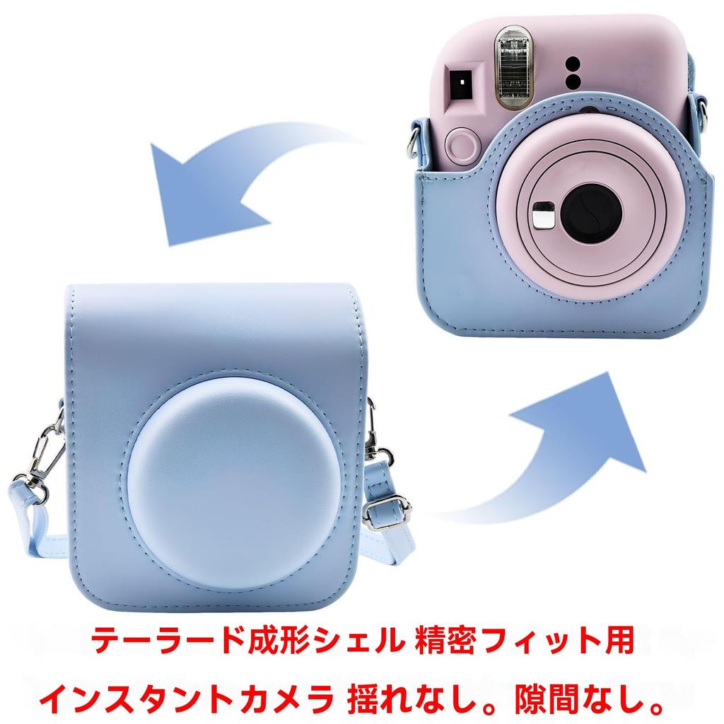Mini 12 Fotoaparát Pouzdro Album Set Kompatibilní s Fujifilm Instax Mini 12 Instantním Fotoaparátem Ochranné Pouzdro z PU Kůže s Nastavitelným Ramenním Popruhem Album