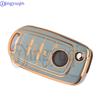 Jingyuqin New Tpu 3 Buttons Remote Car Key Case Fob For Fiat Tipo 500 Toro Cronos Egea 500X Strada Accessorie