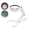 11X 5X Portable Magnifier With 8 Led Light Foldable Handheld Desktop Magnifier For Reading Newspapers Magnifier Repair Tool