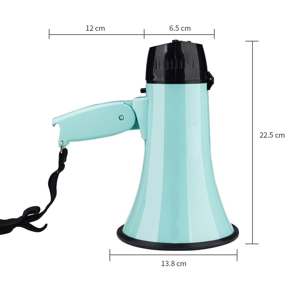 25w Portable Hand Megaphone Speaker Trumpets Recording Speaker Horn Tour Guide Speakers Open Boottle Function