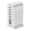 286W USB GaN Charger 8-Port Charger for Multiple Devices,USB Charging Hub with Smart IC for iPhone15 16 Samsung ipad