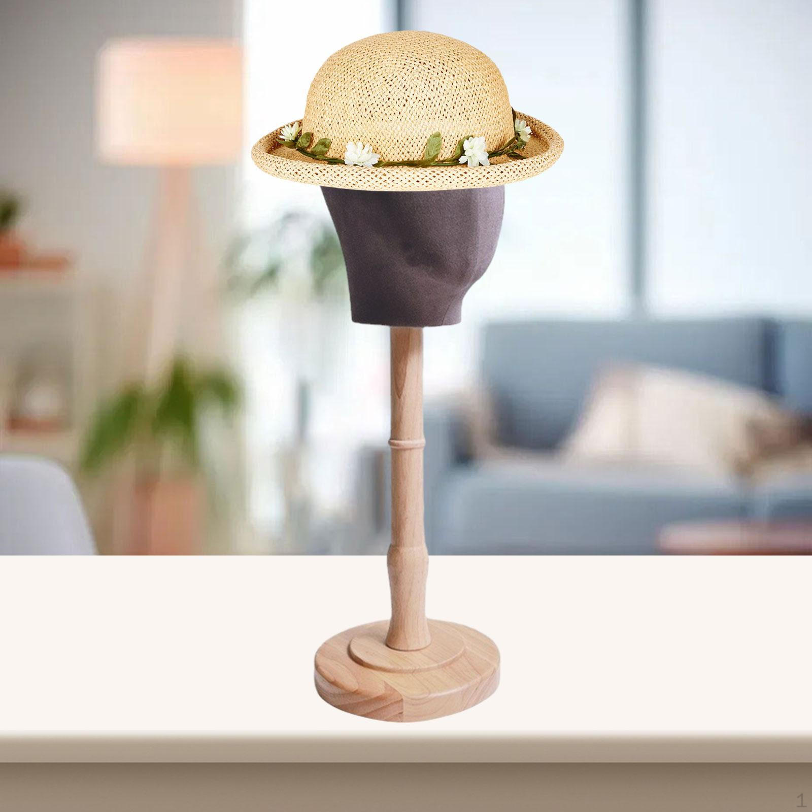 

Манекен голова модель парик дисплей многоцелевой деревянный стенд держатель для шляпы gray tall