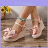 Roman Sandals For Women With Rubber Sole And High Heel Summer Footwear For Casual Wear