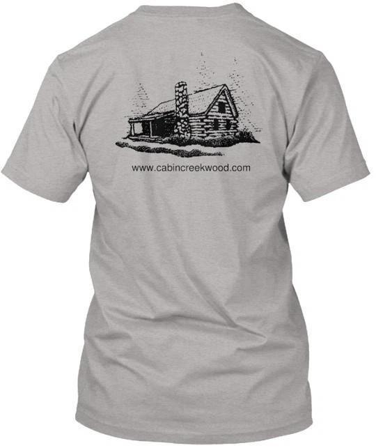 

The Mountains Are Calling W Cabin Logo T shirt Made in the USA Size S to 5XL S