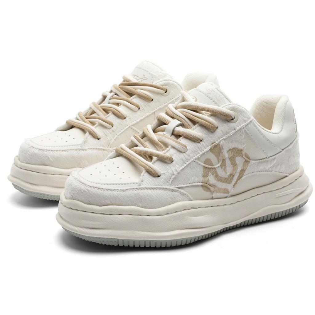 Invisible heightening canvas board shoes niche design thick sole dissolving shoes