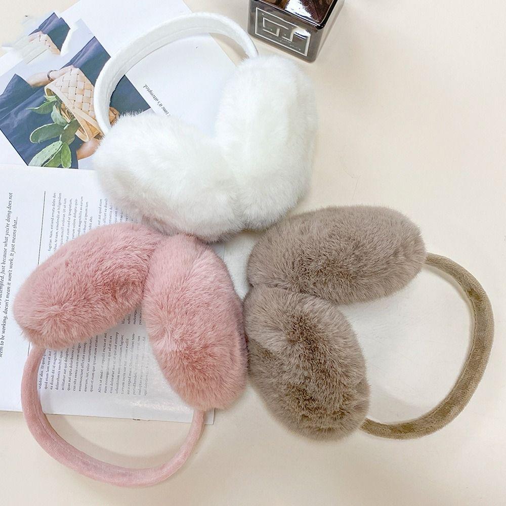 Ear Cap Imitation Fur Plush Earmuffs Folding Ear Muffs Cute Winter Earmuffs  Student