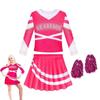 Kids 3 Zombies Cheerleader Cosplay Costume Girls Dress Halloween Gift Outfit