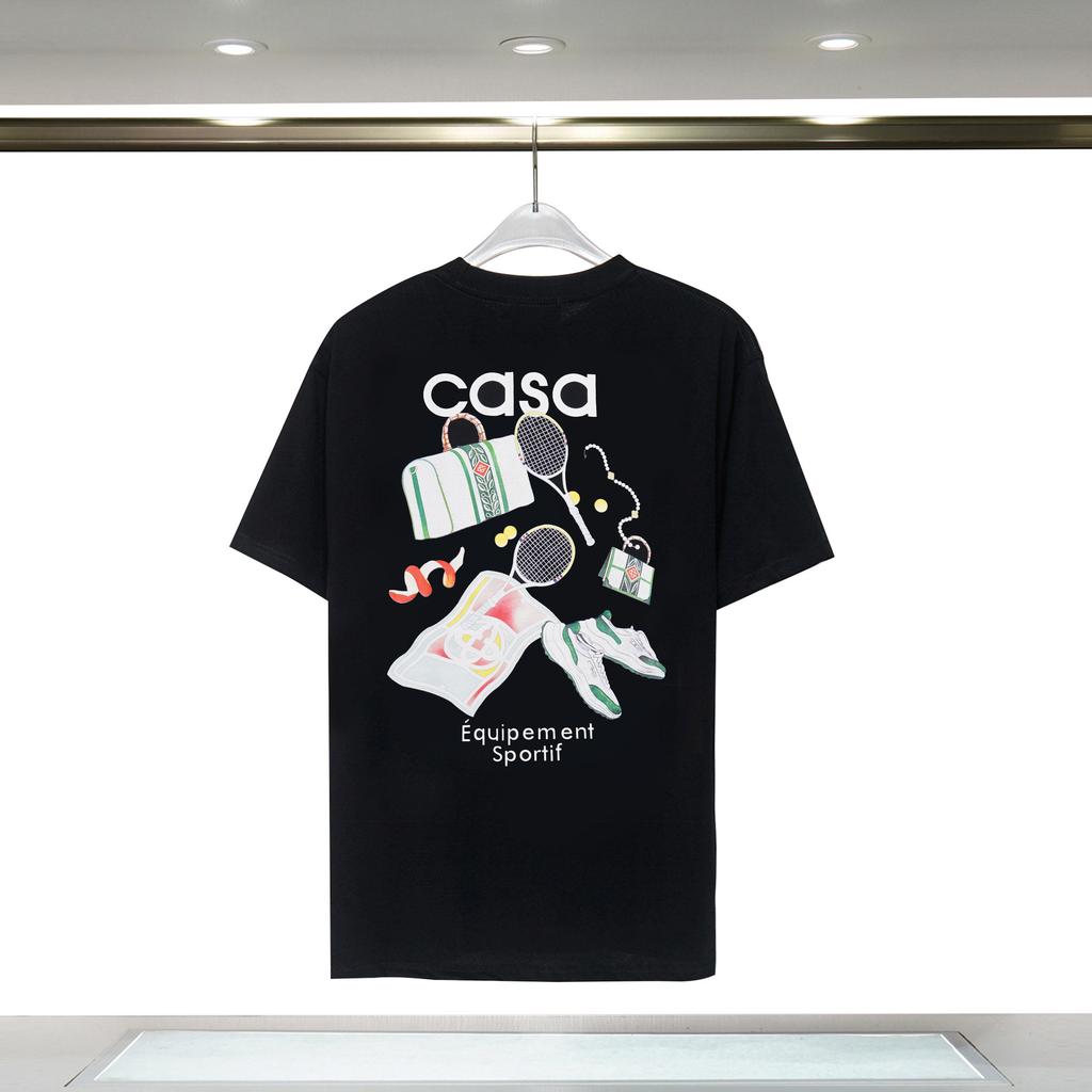 Cross-border Casablanca Summer New Casablanca Letter Logo Printed Loose Short-sleeved T-shirt