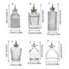 Classical Engraved Glass Barwares Bottle Including Airtight Plugs Drink Serving Pourer For Freshness And Style