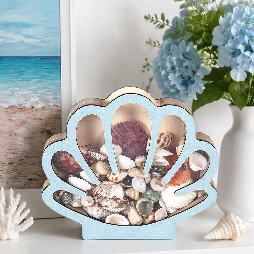Dust-proof Shell Storage Container Clear Acrylic Display Organizer Box  Decorative Storage