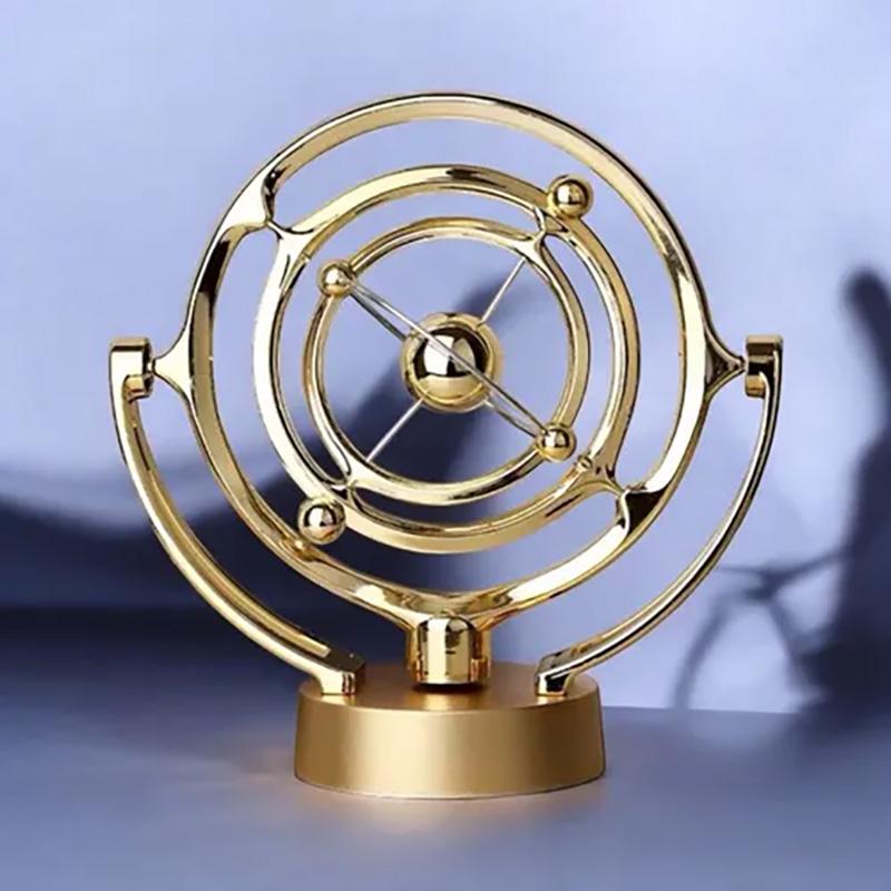 Electronic Perpetual Motion Desk Toy Home Decoration, Earth Perpetual Motion Desktop Model Rotating Magnetic Wobbler Astrometer