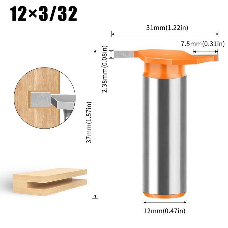 

Фреза для прорезки пазов из вольфрамового сплава, деревообрабатывающая фрезерная головка, деревообрабатывающие инструменты, хвостовик 6 мм 12 мм 12mm shank NO1