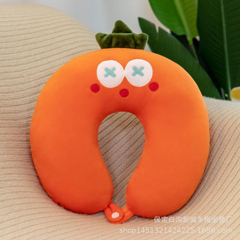 Cute cartoon neck pillow throw pillow u-shaped pillow plush toy comfortable nap pillow 30*30*8cm