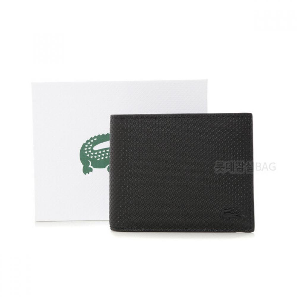 

LacoSte 2023 Nh3870c53g Men S Shantaco 2 Tier Coated Leather Men S Wallet 000 Black jS