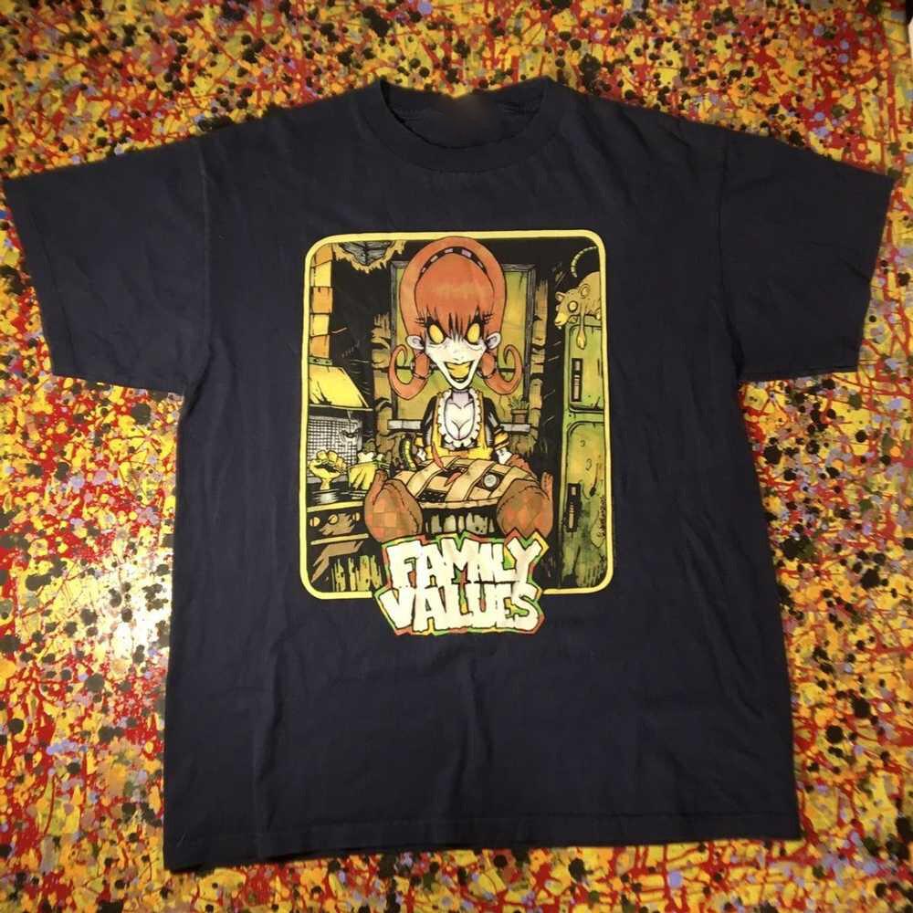 korn family values tour 2001 T-shirt Cotton Unisex Classic Tee All Size S-4XL VN Unisex T-Shirt XXL