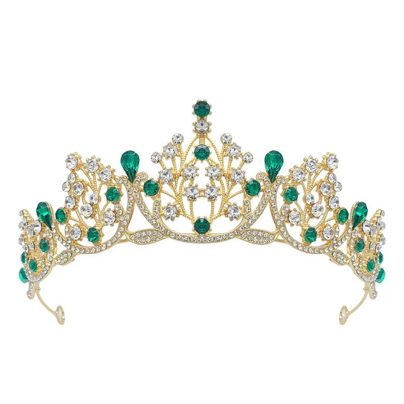 1pc Romantic Princess Crown for Girls Handmade Rhinestone Tiara with Zircon Headband Perfect for Birthdays Weddings Parties Gifts