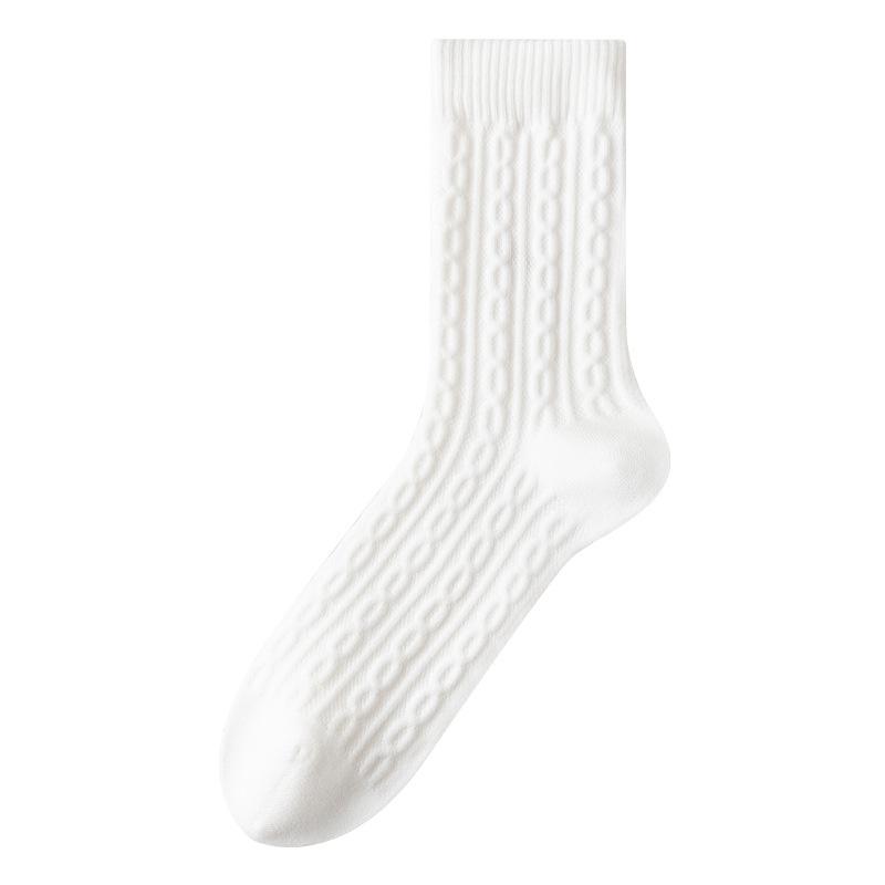 Winter Men's Thickened Boneless Long Socks, All-cotton Warm Retro Autumn and Winter Loose Cotton Socks, Pure Cotton Socks