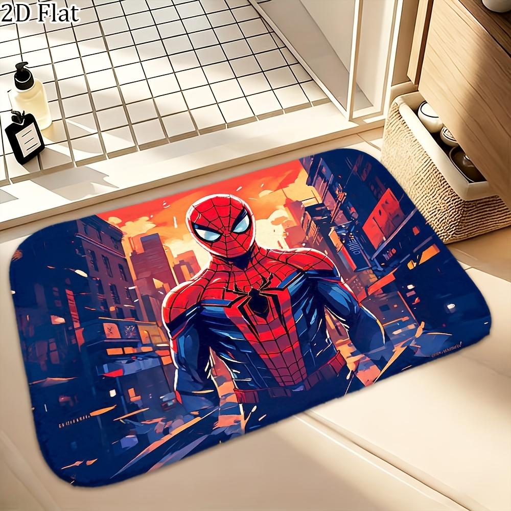 1pc Flannel Rug Marvel Superheroes Bathroom Mat, Multiple Sizes, Multi-functional for Daily Use, Suitable for Bathroom, Entran