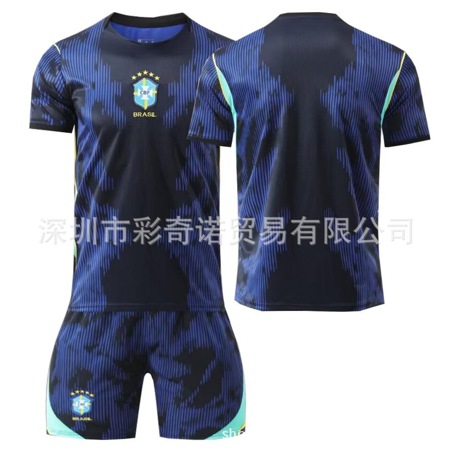 2026 World Cup Brazil away jersey 7 Vinicius 9 Endrik 10 Neymar football jersey set 16