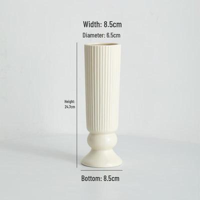 OIMG Nordic Cream Ceramic Vase