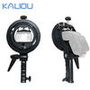 S-Type Clamp Flash Bracket with Bowens Mount and Umbrella Hole