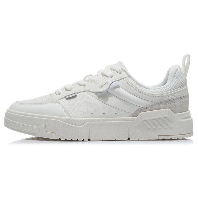 New LiNing Essence ACE Anti Slip Wear Resistant Low Top Skateboard Shoes Snow White AGCR235-1