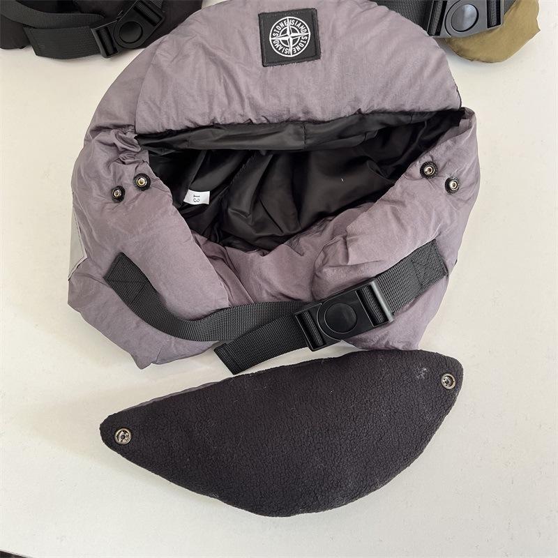 

Winter down cotton Lei Feng hat men s warm ear protection ski cycling cold protection thickened electric vehicle women s cotton hat M（56-58cm） сірий колір