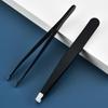 Black Multi-Tip Tweezers for Eyebrow Shaping and Hair Removal