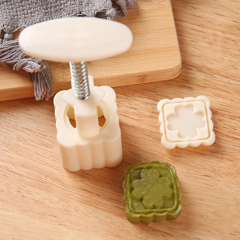 A Household Three-dimensional Mung Bean Cake Baking and Embossing Mold for Mid-Autumn Festival Ice Skin Mooncakes