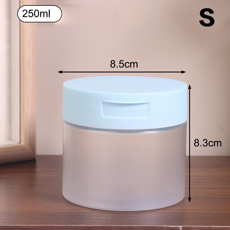 1Pcs 250/300/350Ml Makeup Remover Cotton Cream Jar Lid Body Lotion Scrub Jar Cosmetic Container Travel Portable Bottle
