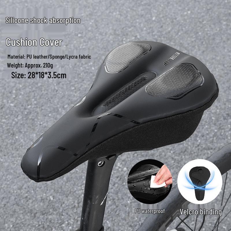 

ESLNF Силіконовий чохол для велосипедного сидіння - Високоеластична амортизація для гірських та шосейних велосипедів One Size