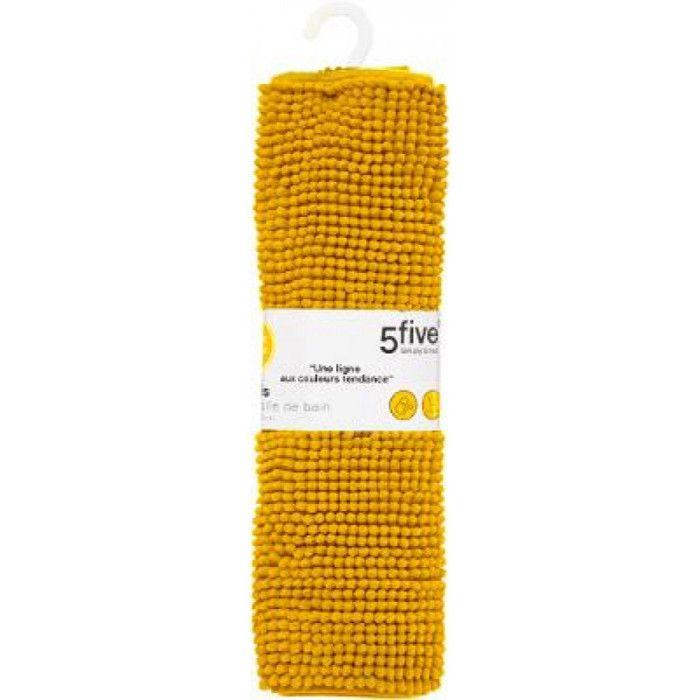 "Chenille" Bath Mat 50 X 80 Cm Atmosphera - Yellow Chenille