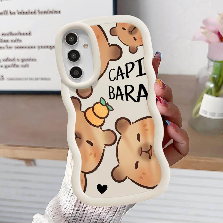 Case for Samsung Galaxy A50 A52 A55 A02s A51 A73 A30 A06 A04 A03 A20 A05 Soft Phone Cover Cartoon Capybara