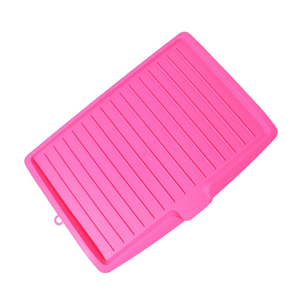 Plastic Dish Drainer Board Multipurpose Rectangular Design Space Saving Kitchen Draining Board Tray for Cutlery Fruits and Vegetables