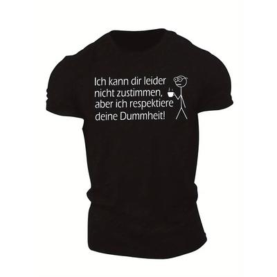 European Sizes Interesting German Men's Short Sleeve T-shirt Summer T-shirt Top