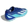 Adidas X Crazyfast.3 Biqueira Redonda Cadarço AG (Pino Curto de Borracha) Chuteiras de Futebol Leves Unissex Chuteiras de Futebol Azul Branco IG7652