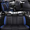 11PCS 5 Seats Car Seat Covers Automobiles Seat Covers Protector Cushion Deluxe PU Leather Front+Rear Full Set SUV Truck