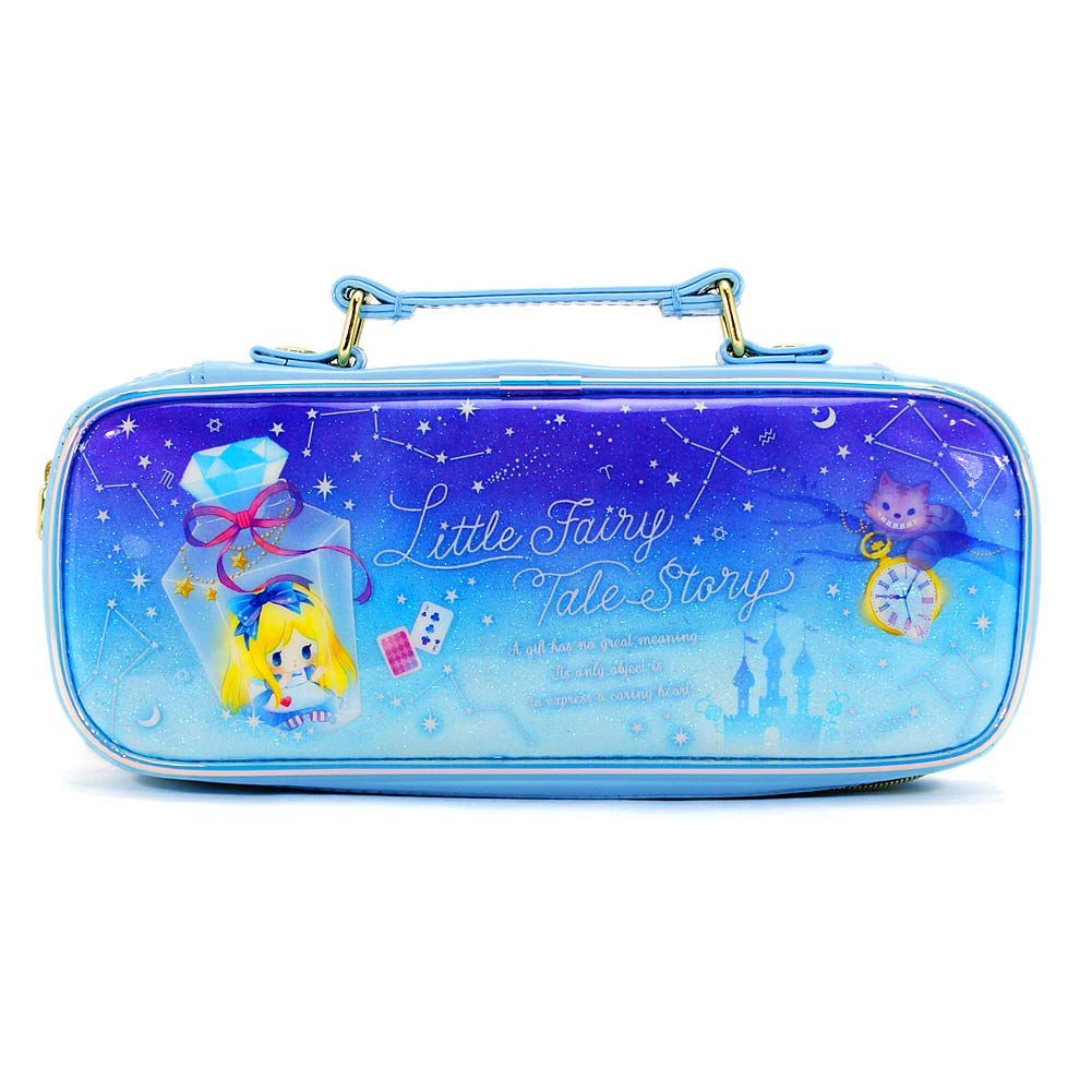 

pencil case for elementary school girls featuring Alice in Wonderland Fairy Multifunctional, open-type (Little Tale)