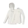 Fila Fleece Versatile Hooded Jacket Two-Piece Set Women Tops Snow-White A11W517706FWT
