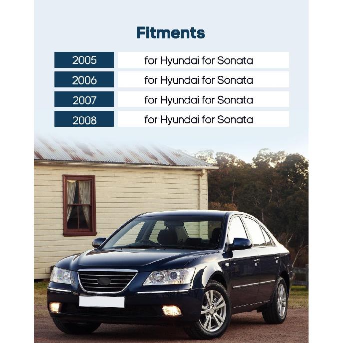 ECCPP Interior Door Handle 2005-2008 for Hyundai for Sonata Outer Replacement Rear Passenger Right Door Handle 1pc Silver 83620-3K020