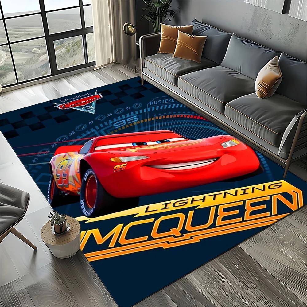  Cars Disney Lightning McQueen Cartoon Carpet Bedroom Living Room Home Sofa Door Rug Home Decor Child Large Floor Mat Gift