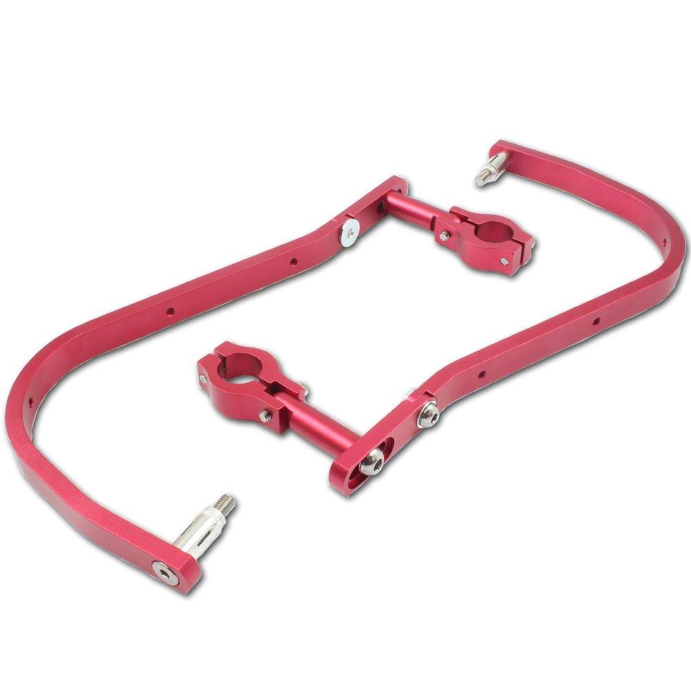 Rise Corporation Tapered Handlebar Handguard with Angle Adjustment for T05Z9990022RD 28.6mm Handlebars, Red,