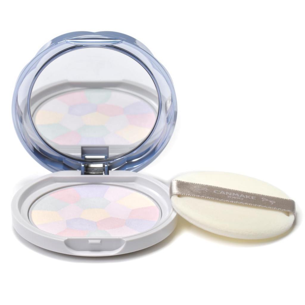 CANMAKE Illuminating Finish Powder ~Abloom~ 01 Hydrangea Garden 6.5g Face Powder - Radiant Glow, Translucent, Lavender, UV Protection, Easy Rinse Off