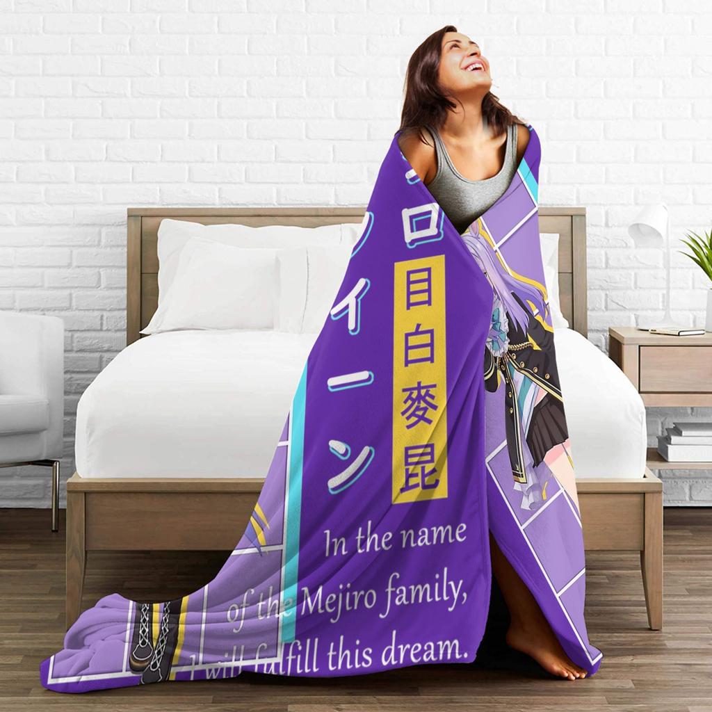 Umamusume Pretty Derby Anime Blanket Cover Velvet Lightweight Thin Throw Blankets for Bedding Couch Bedroom Quilt