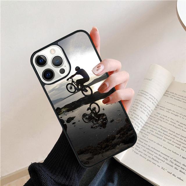 Sport Mountain Bike Cycling Art Phone Case Cover for iPhone 17 Air 16 15 14 13 11 12 Pro Max Plus Shell Coque